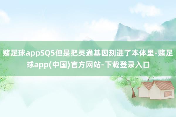 赌足球appSQ5但是把灵通基因刻进了本体里-赌足球app(中国)官方网站-下载登录入口