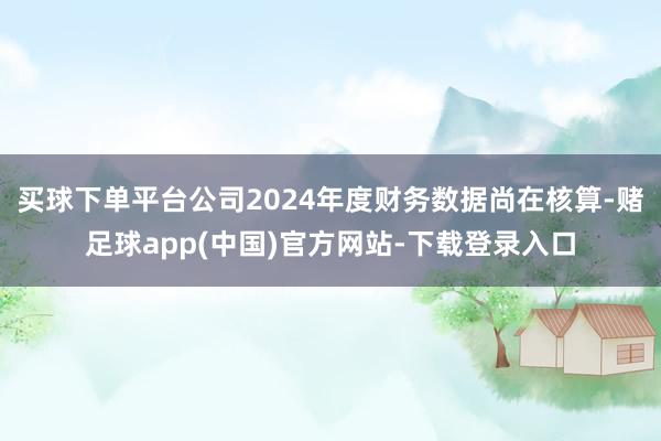 买球下单平台公司2024年度财务数据尚在核算-赌足球app(中国)官方网站-下载登录入口