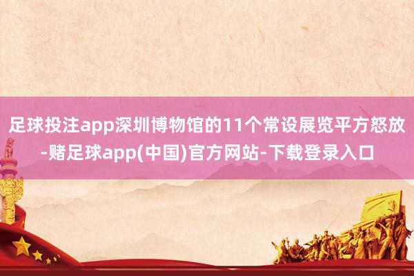 足球投注app深圳博物馆的11个常设展览平方怒放-赌足球app(中国)官方网站-下载登录入口