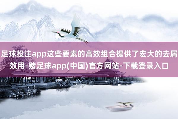 足球投注app这些要素的高效组合提供了宏大的去屑效用-赌足球app(中国)官方网站-下载登录入口