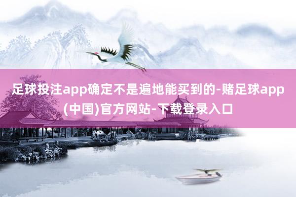 足球投注app确定不是遍地能买到的-赌足球app(中国)官方网站-下载登录入口