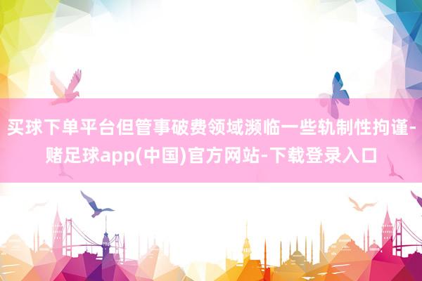 买球下单平台但管事破费领域濒临一些轨制性拘谨-赌足球app(中国)官方网站-下载登录入口