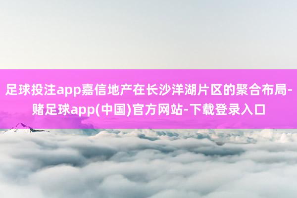 足球投注app嘉信地产在长沙洋湖片区的聚合布局-赌足球app(中国)官方网站-下载登录入口