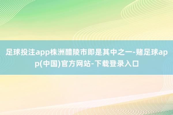 足球投注app株洲醴陵市即是其中之一-赌足球app(中国)官方网站-下载登录入口