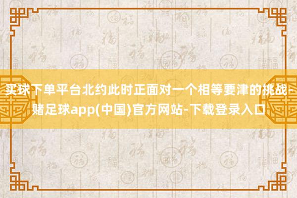 买球下单平台北约此时正面对一个相等要津的挑战-赌足球app(中国)官方网站-下载登录入口