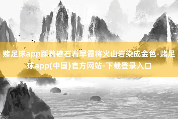 赌足球app踩着礁石看早霞将火山岩染成金色-赌足球app(中国)官方网站-下载登录入口