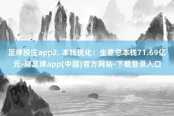 足球投注app2. 本钱优化：生意总本钱71.69亿元-赌足球app(中国)官方网站-下载登录入口