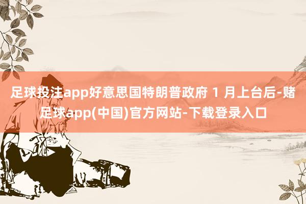 足球投注app好意思国特朗普政府 1 月上台后-赌足球app(中国)官方网站-下载登录入口