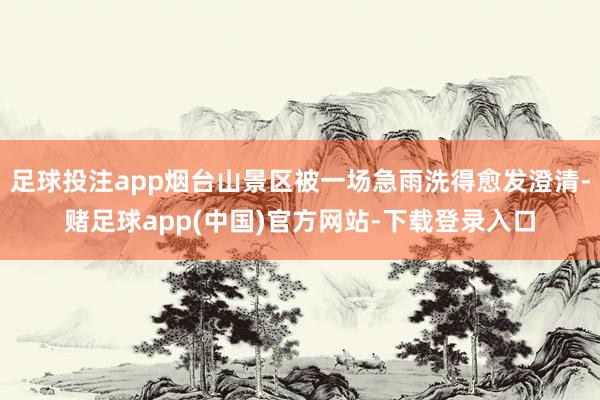 足球投注app烟台山景区被一场急雨洗得愈发澄清-赌足球app(中国)官方网站-下载登录入口