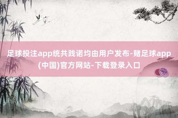 足球投注app统共践诺均由用户发布-赌足球app(中国)官方网站-下载登录入口