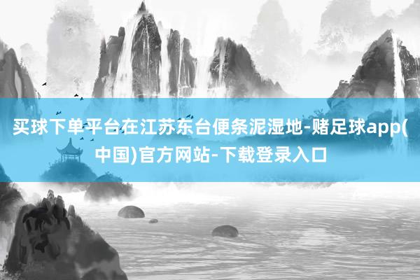 买球下单平台在江苏东台便条泥湿地-赌足球app(中国)官方网站-下载登录入口