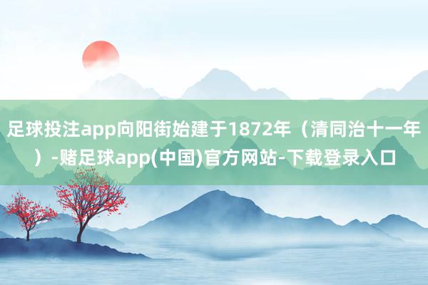 足球投注app向阳街始建于1872年（清同治十一年）-赌足球app(中国)官方网站-下载登录入口
