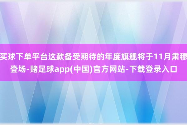 买球下单平台这款备受期待的年度旗舰将于11月肃穆登场-赌足球app(中国)官方网站-下载登录入口