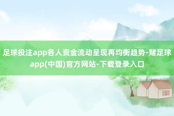 足球投注app各人资金流动呈现再均衡趋势-赌足球app(中国)官方网站-下载登录入口